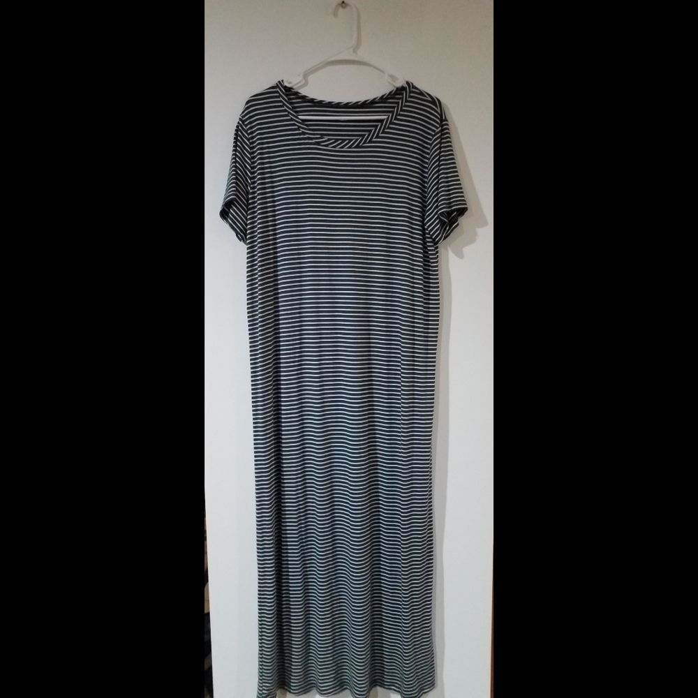 Striped maxi dress
